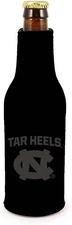 North Carolina Tar Heels 2-Pack Zipper Bottle Tonal Black Beverage Insulator...