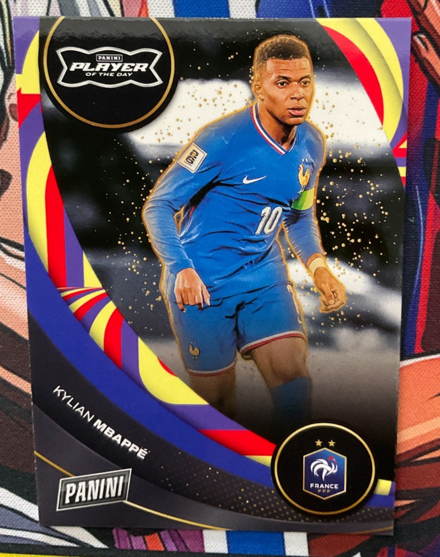 2026 Panini Player of the Day Soccer #2 Kylian Mbappe Rainbow (FL)