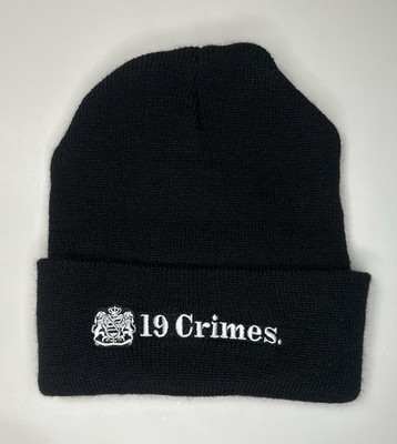 19 Crimes Wine Black Beanie Hat / New / Promotional Liquor Alcohol