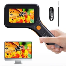 Digital Microscope for Adults, Handheld Pocket USB Microscope with 3 Inch HD ...