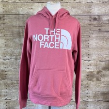 The North Face Mens Half Dome Logo Pullover Hoodie Pink Small NF0A4M4B