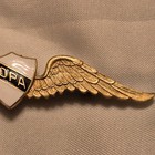 Vintage AOPA Pin Aircraft Owners Association Full Pilot Gold Wings Enamel 1939 — photo 3