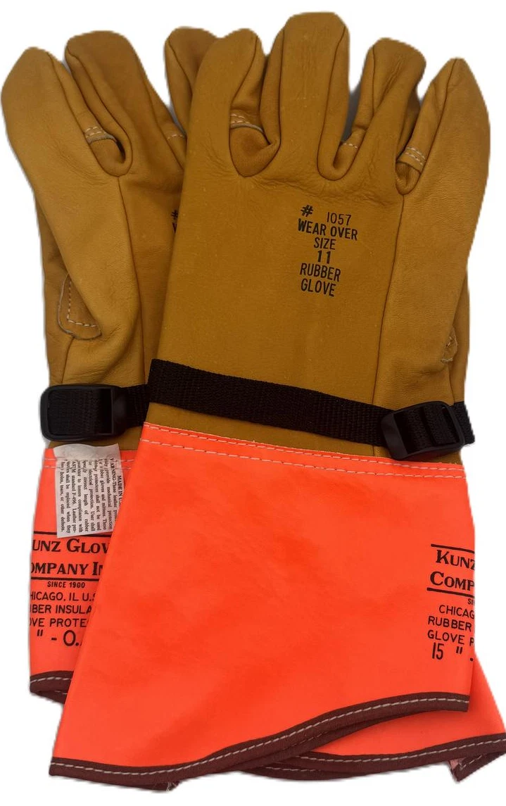 Kunz 1057 Glove Protectors Size 11 for Rubber Electrical Gloves 15" OAL USA