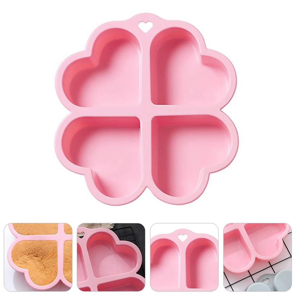  Silikon Herzform Gießform Silikonformen Backformen Backkuchenform - Bild 4 von 4