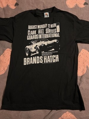 Brands Hatch racing event T-shirt featuring Jim Clark, Graham Hill, and John  .