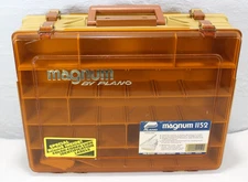 Vtg Magnum by Plano 1152 Double-Sided Tackle Craft Hobby Organizer USA 15x12x5"
