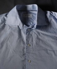 Eton Shirt Mens 16 41 Light Blue Slim Fit Dress Long Sleeve Button Front