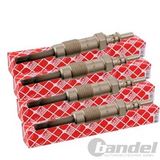 4x FEBI GLÜHKERZE passend für HYUNDAI GRANDEUR SANTA FÉ II i30 KIA CARENS