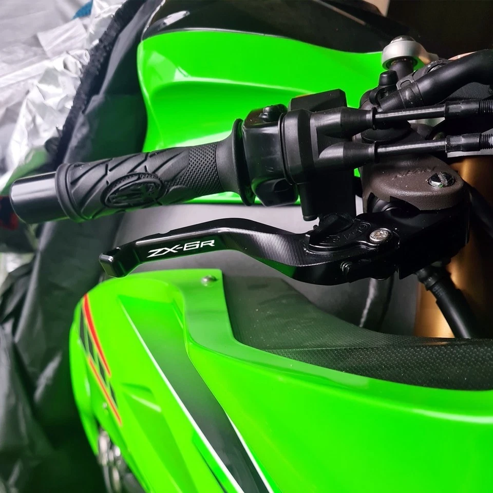 Palancas de embrague de freno cortas para Kawasaki Ninja ZX6R 2019-2025 ZX636 ZX-6R ZX 6R Foto 4 de 4
