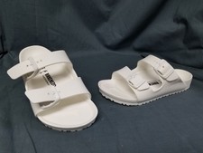 Birkenstock Girls Arizona EVA Sandals Buckle White Size 12.5C NARROW NEW NO BOX