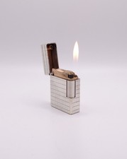 S.T. DUPONT Vintage WORKING L1 BR Small Lighter Silver Prince of Wales 1970's