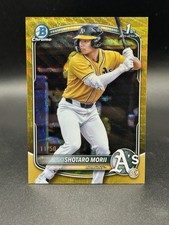 2025 Bowman Chrome Shotaro Morii 1st Gold Wave Refractor 11/50 BCP-170