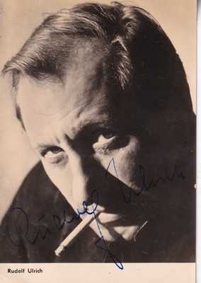 Autogramm - Rudolf Ulrich - DDR-Karte - Progress Verlag