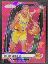 Bronny James Jr. 2024-25 Panini Prizm Pink Ice Base RC #243