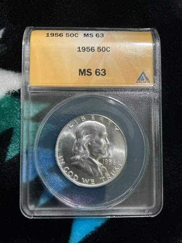 1956 Franklin Half Dollar MS 63 ANACS