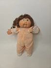 Vintage 1982 Cabbage Patch Kids Doll Brown Hair Ponytail Signed KT With Papers