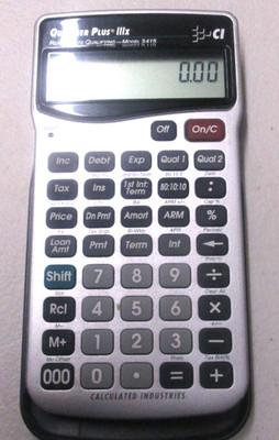 Calculated Industries Qualifier Plus IIIx Cover and Guide