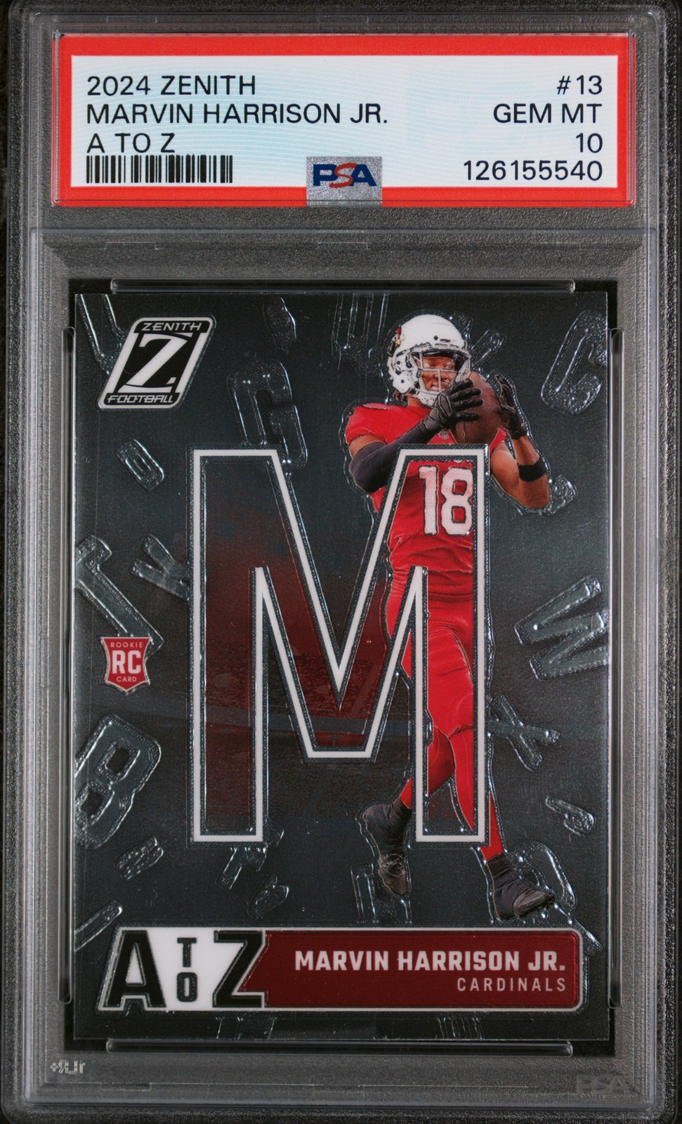 Marvin Harrison Jr. Panini Zenith A to Z #13 Base