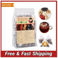 Ginseng Six Treasure Tea 30 Bags Kidney Cleanse Detox Herbal Support Maca Goji