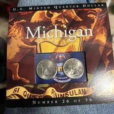 2008 Michigan State Quarters COINS OF AMERICA State Quarters Program