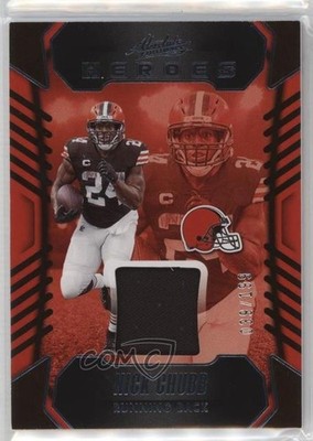 2023 Panini Absolute Heroes Memorabilia 39/199 Nick Chubb #AH-15 16zo