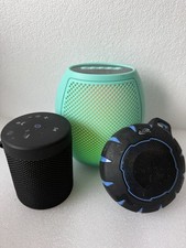 Set of 3 portable Bluetooth speakers all tested and working.