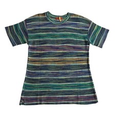 Good Condition Missoni Orange Tag Summer Knit Multicolor XL Large Size
