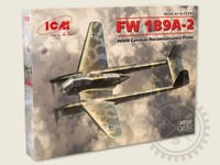 Fw 189A-2, Wwii German Reconnaissance Plane / 1:72 - Icm