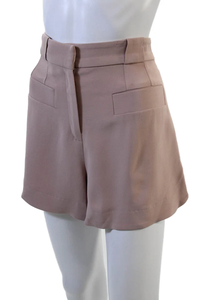 Pantalones Cortos Picantes IRO Mujer Tiro Alto Cremallera Desnudo Rosa Talla 40 EUR Foto 2 de 4