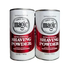 (2) SoftSheen Carson Magic Extra Strength Shaving Powder 5.0 oz NEW