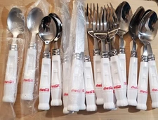 Vintage Gibson Coca Cola Flatware Set of 16 Pieces 4 Place Settings Silverware