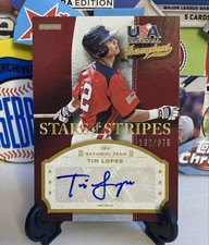 2013 Panini Tim Lopes /875 USA Baseball Champions Stars & Stripes Signatures