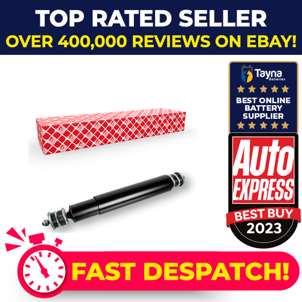 2x Shock Absorbers (Pair) Rear 20589 Febi Damper 81437016999 81437026031 Quality