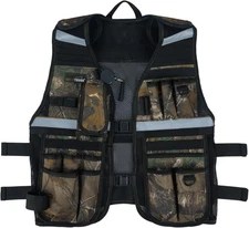 MELOTOUGH Tool Vest for Men Reflective Safety with One Size, Camo 