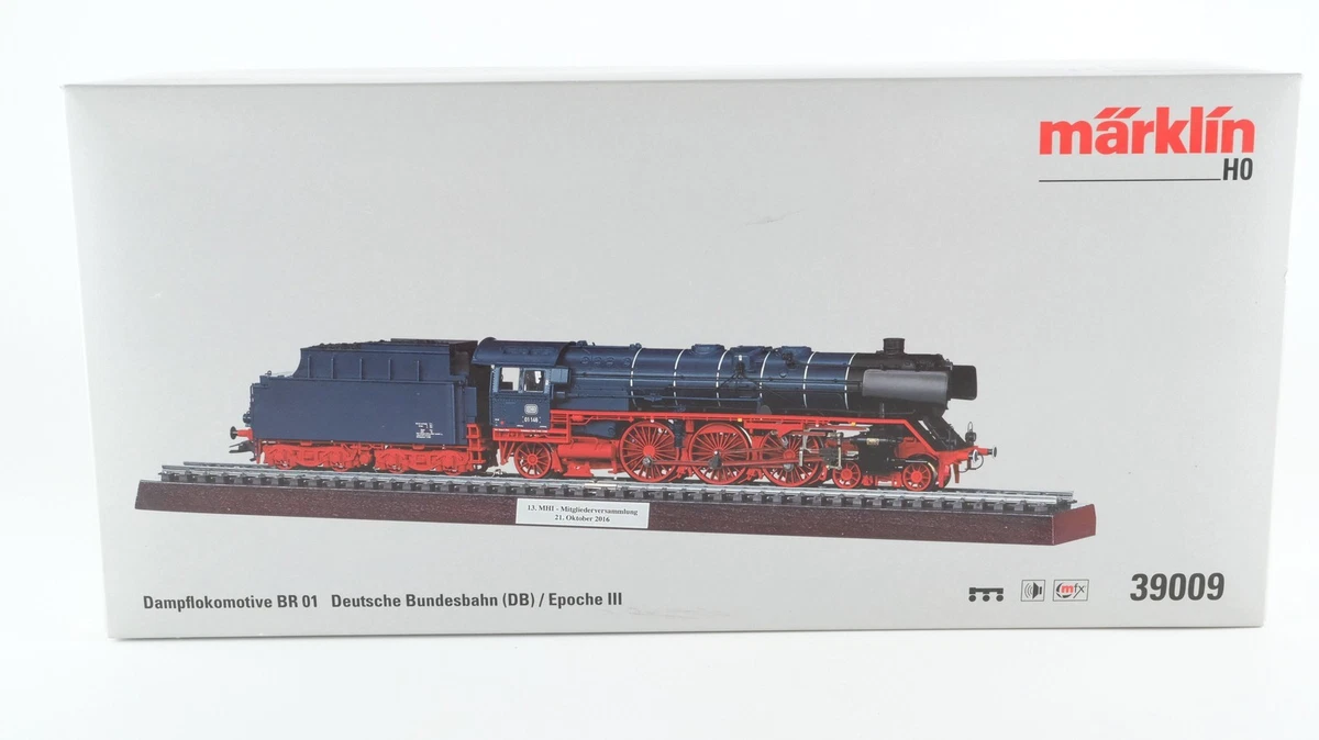 Märklin HO Blue Steam Locomotive Model Railroad Locomotives for
