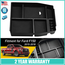 OXILAM Car Organizer Seat Storage Box Black For Ford F-150 2015-2018 Waterproof