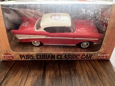 Havana Club Cars x 3 Pure Cuban Classic Car Boxed blau und rot 1:43 Diecast