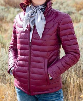 Wyoming Traders Small Plum Stormy Puffer Women s Coat Jacket