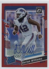 2023 Panini Donruss Optic Rated Rookie Red Prizm 36/75 Dorian Williams Auto 19fk