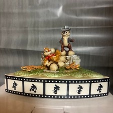 Disney 10th Anniversary Chip Dale And Figurine Original Limited Edition 193/200