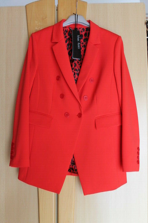 Marc Aurel Jerseyblazer Zweireiher-Look rot 42 Damen Blazer