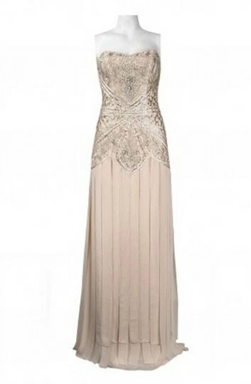 Vestido de Dama de honor Sue Wong Champagne N3349 vintage, venta al por menor $569 Foto 4 de 4