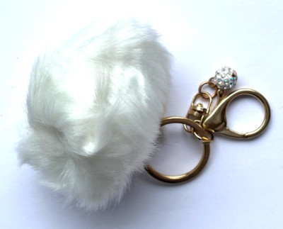 Plüsch Bommel Pompon Taschenanhäger Schlüsselanhänger Keychain NEU (H15)