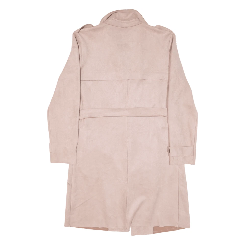 ZEBRA Womens Trench Coat Pink M - Image 3 of 4