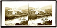Stereoscopic Glass View, 8.5 x 17cm, Balmoral Castle,Scot, Ferrier & Soulier