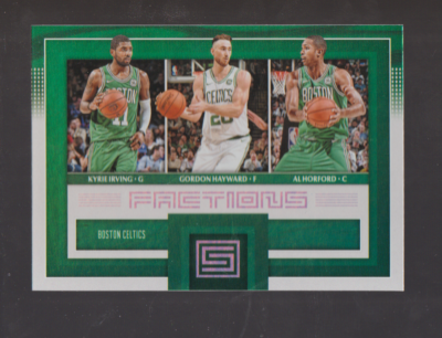 2017-18 Panini Status Factions #6 Kyrie Irving Gordon Hayward Al Horford