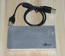 Silver USB2.0 40GB External Hard Drive HDD Portable Laptop Mobile Hard Disk