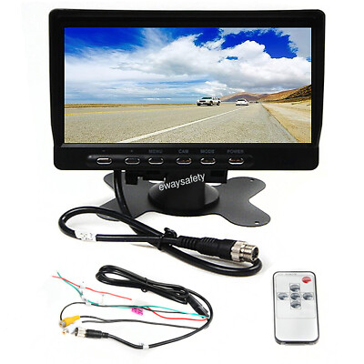 7'' TFT LCD Color CCD Mirror Monitor for Car Reverse Rear View Backup Camera 12V