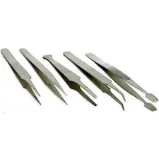 Sona 5 Piece Hobby Tweezer Set, 4-1/2" to 5-3/4"