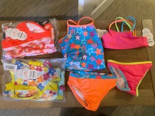Six BRAND NEW Toddler 18M Months Bathing Suits - Tankinis and Bikinis
